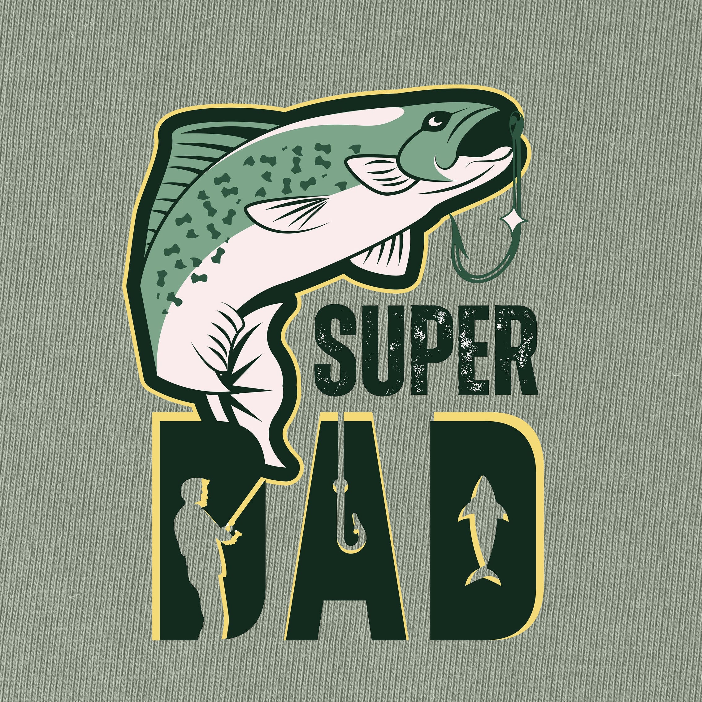 Super Dad Fishing T-Shirt