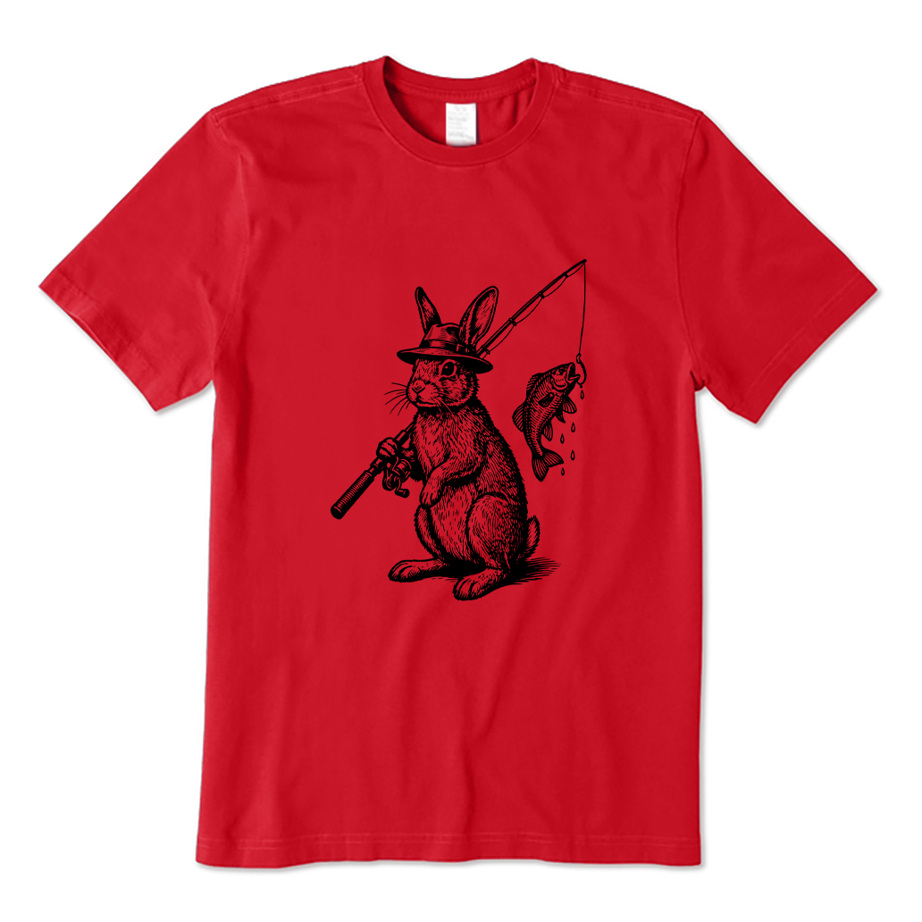 Fishing Rabbit T-shirt