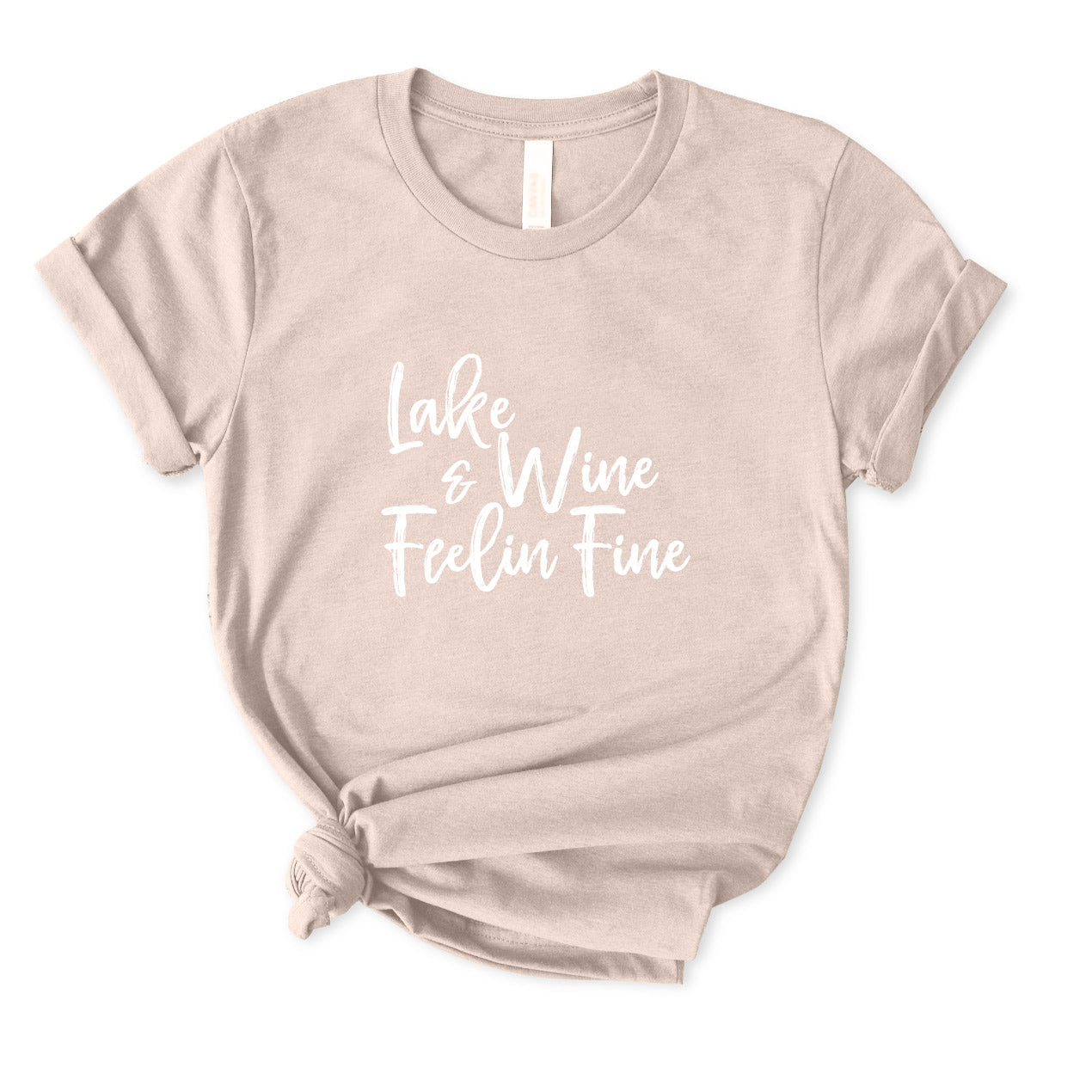 Lake and Wine Feelin' Fine T-Shirt for women
