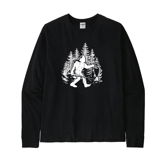 Bigfoot Fishing Long Sleeve T-shirt