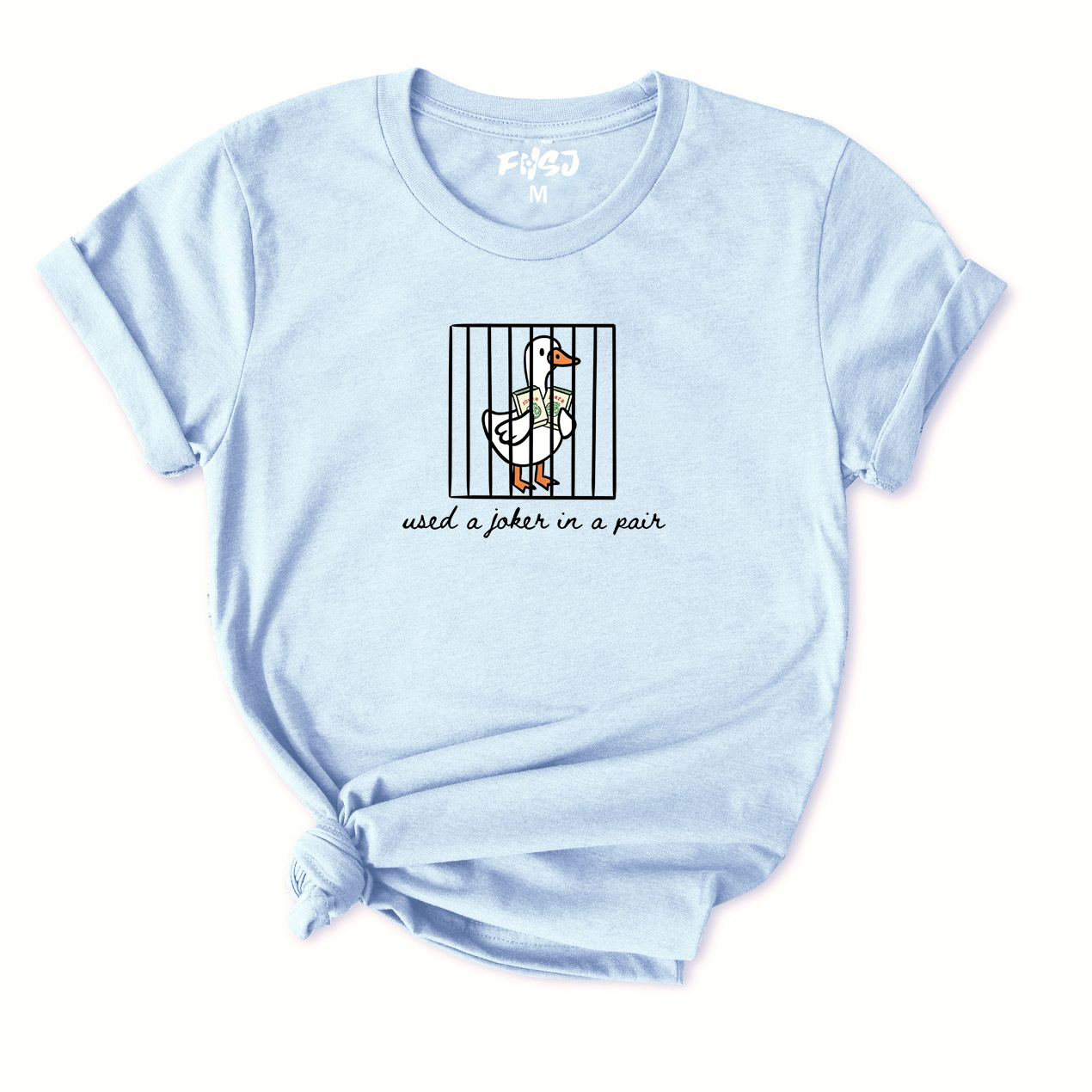 Used A Joker in A Pair Mahjong Goose T-Shirt for Women
