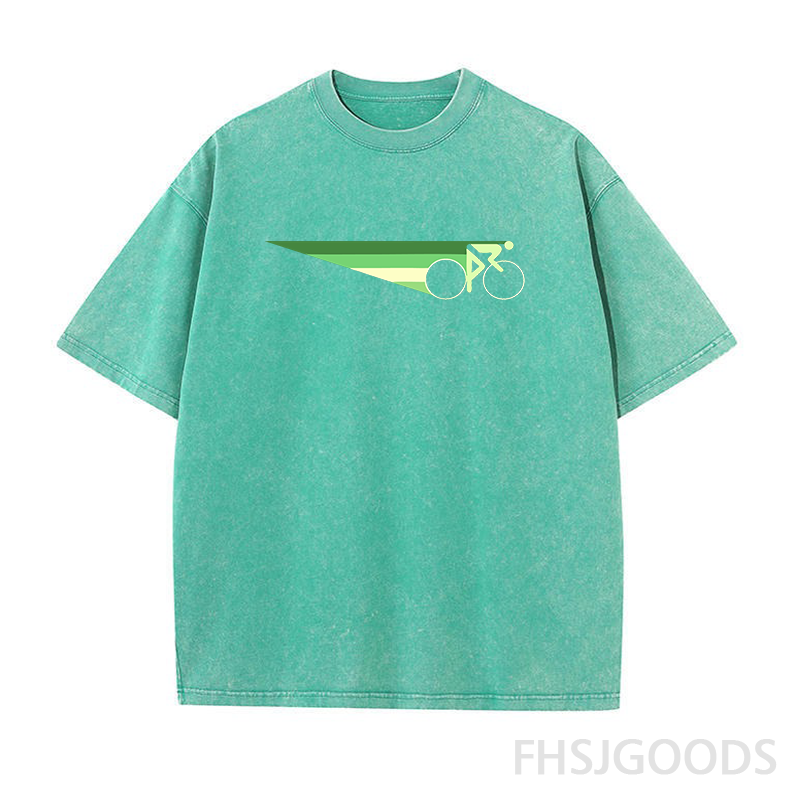 Bicycle Unisex Distressed T-Shirt