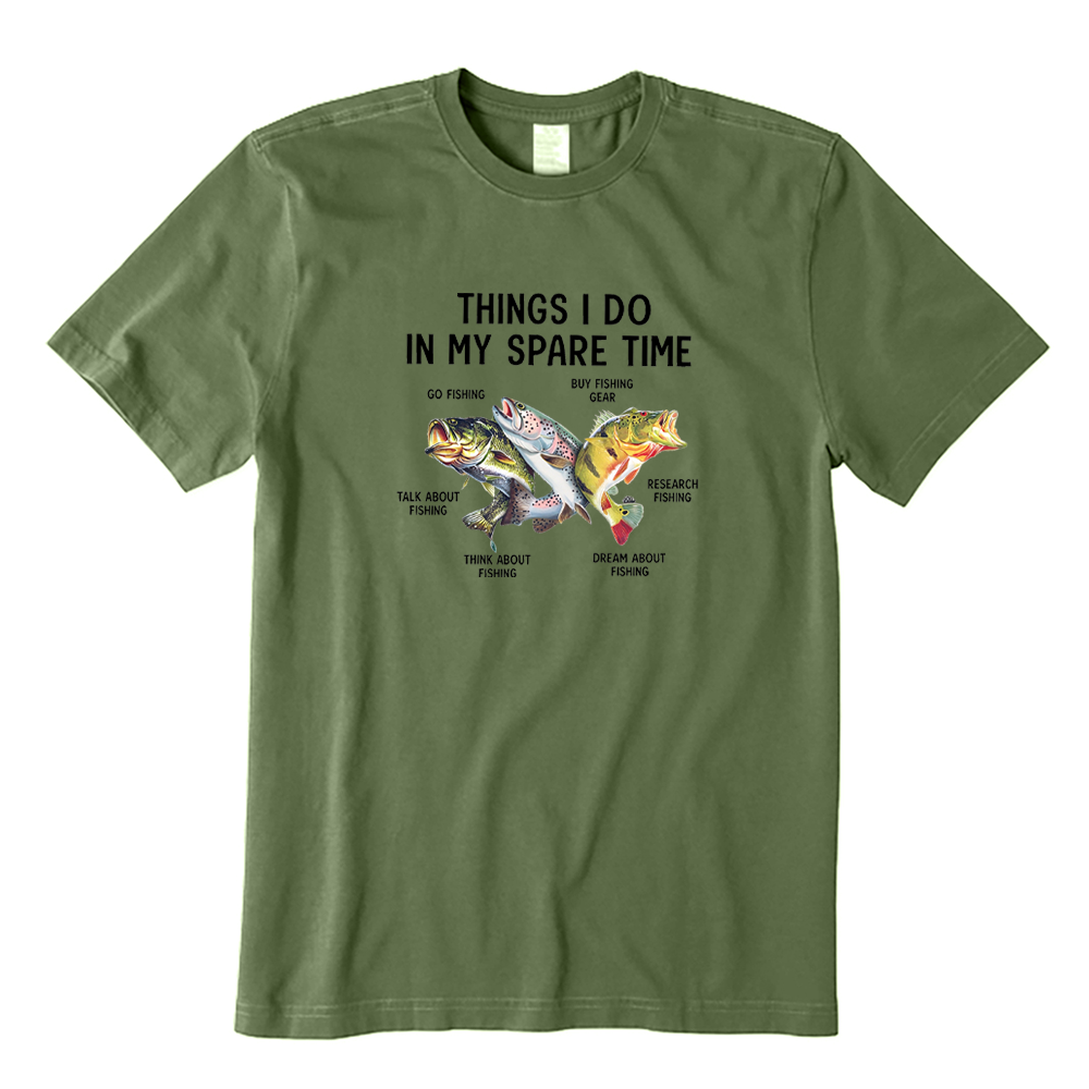 Funny Fishing Things I Do in My Spare Time T-Shirt