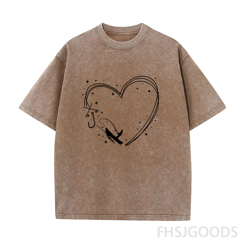 Love Fishing Unisex Distressed T-Shirt