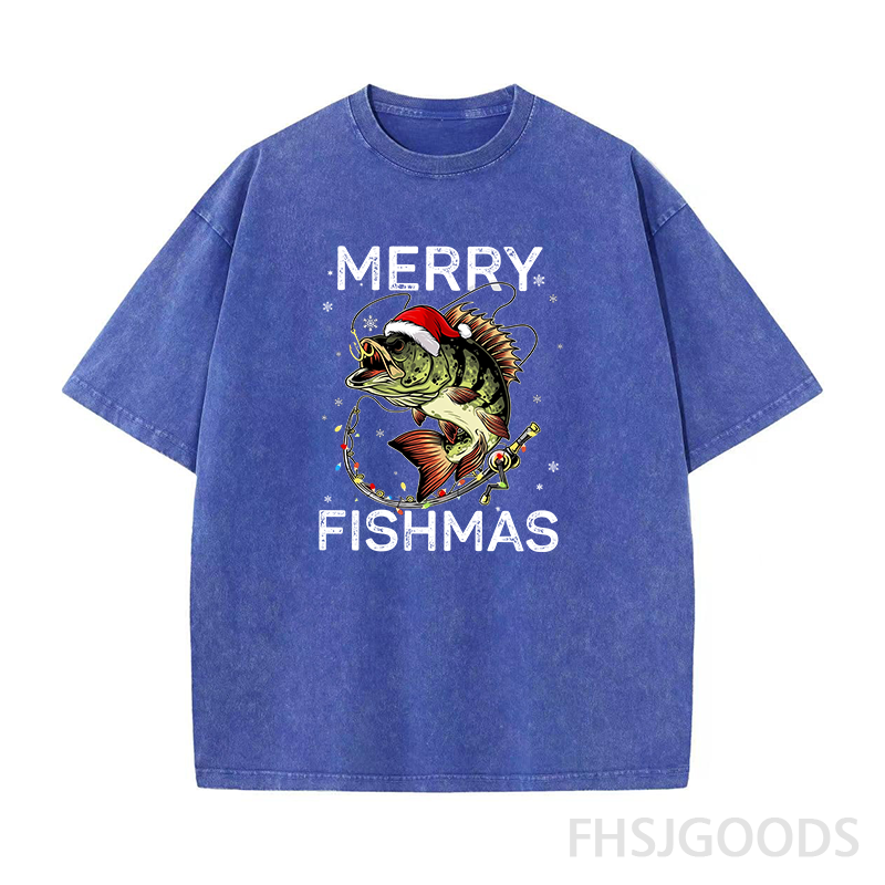 Merry Christmas Unisex Distressed T-Shirt