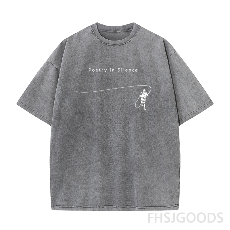 Fly Fishing Unisex Distressed T-Shirt