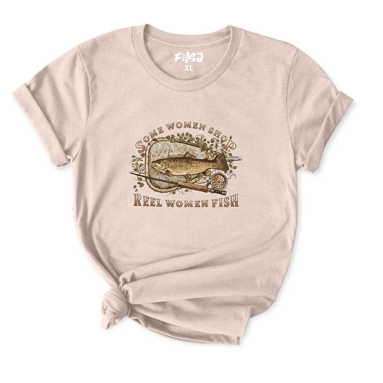 Some Women Shop Reel Women Fish T-Shirt for Women