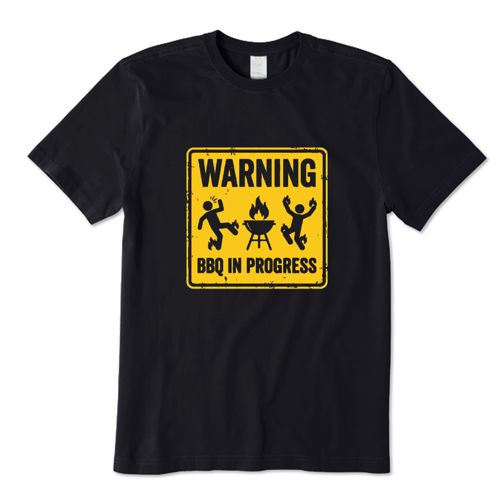 Warning BBQ In Progress T-shirt