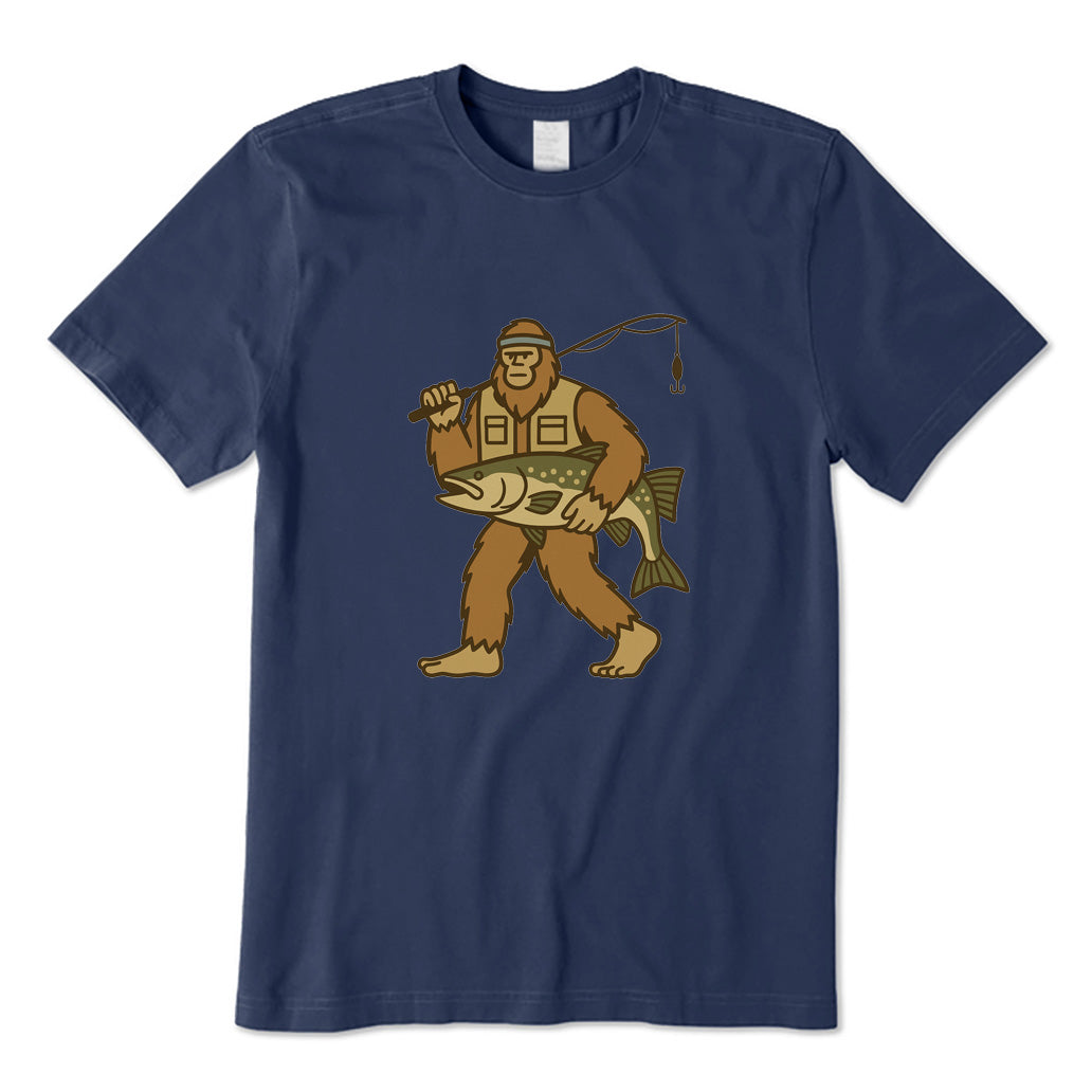 Bigfoot Fishing T-Shirt