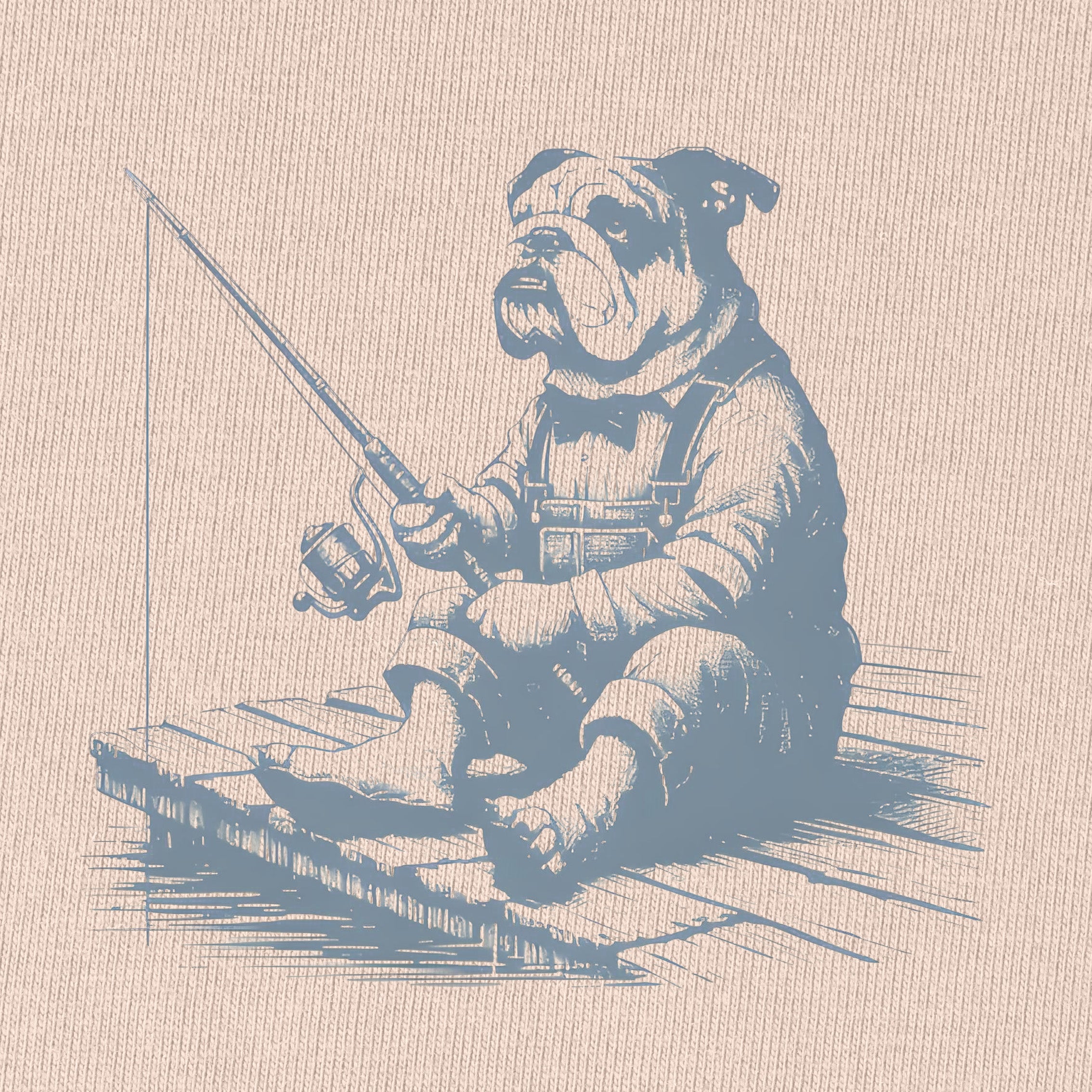 Bulldog Fishing T-Shirt for Women