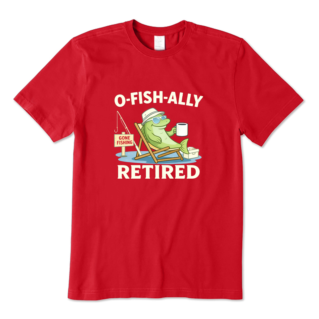 Retired Fisherman Coffee T-shirt