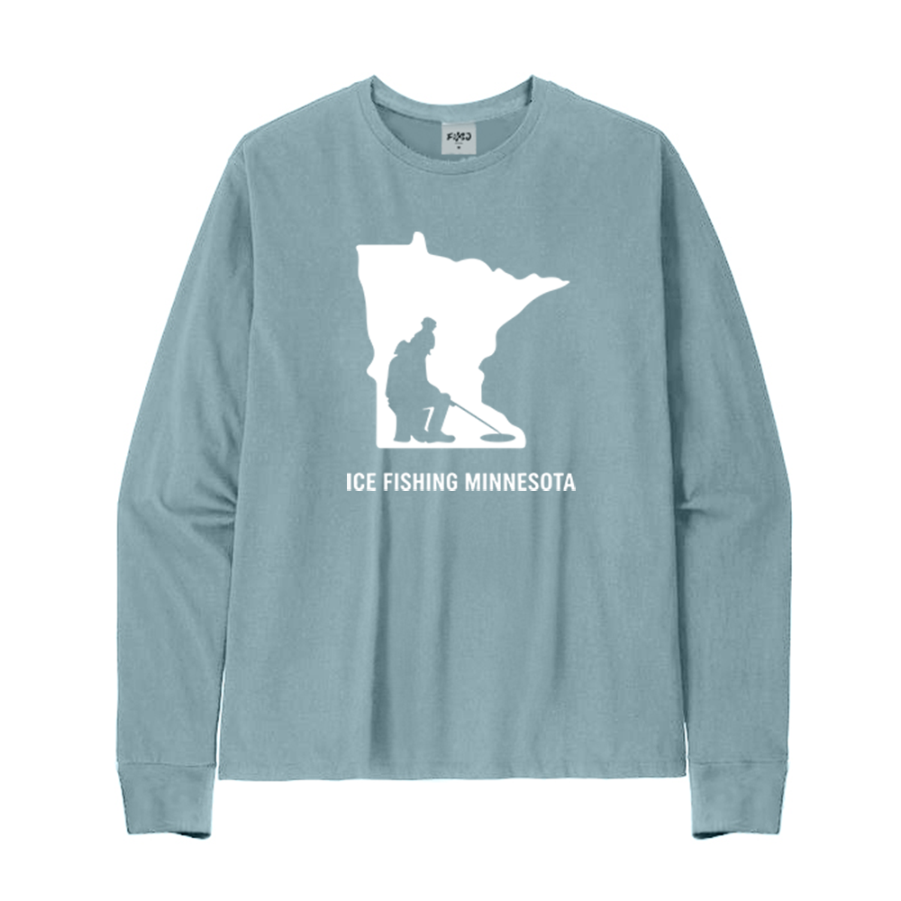 Ice Fishing Minnesota Long Sleeve T-Shirt