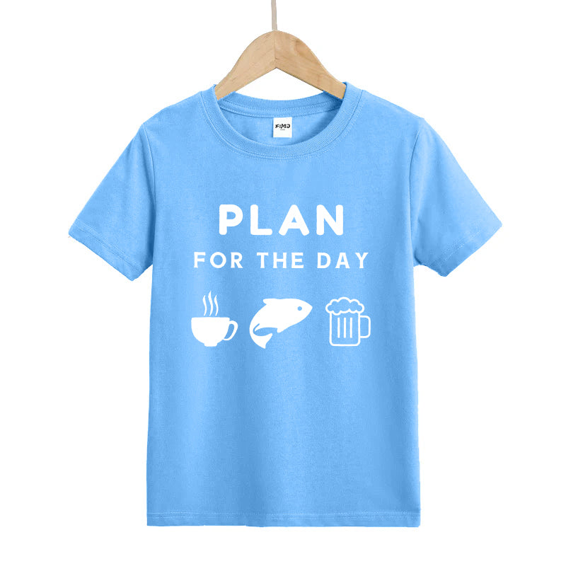 Plan For The Day Kids T-Shirt