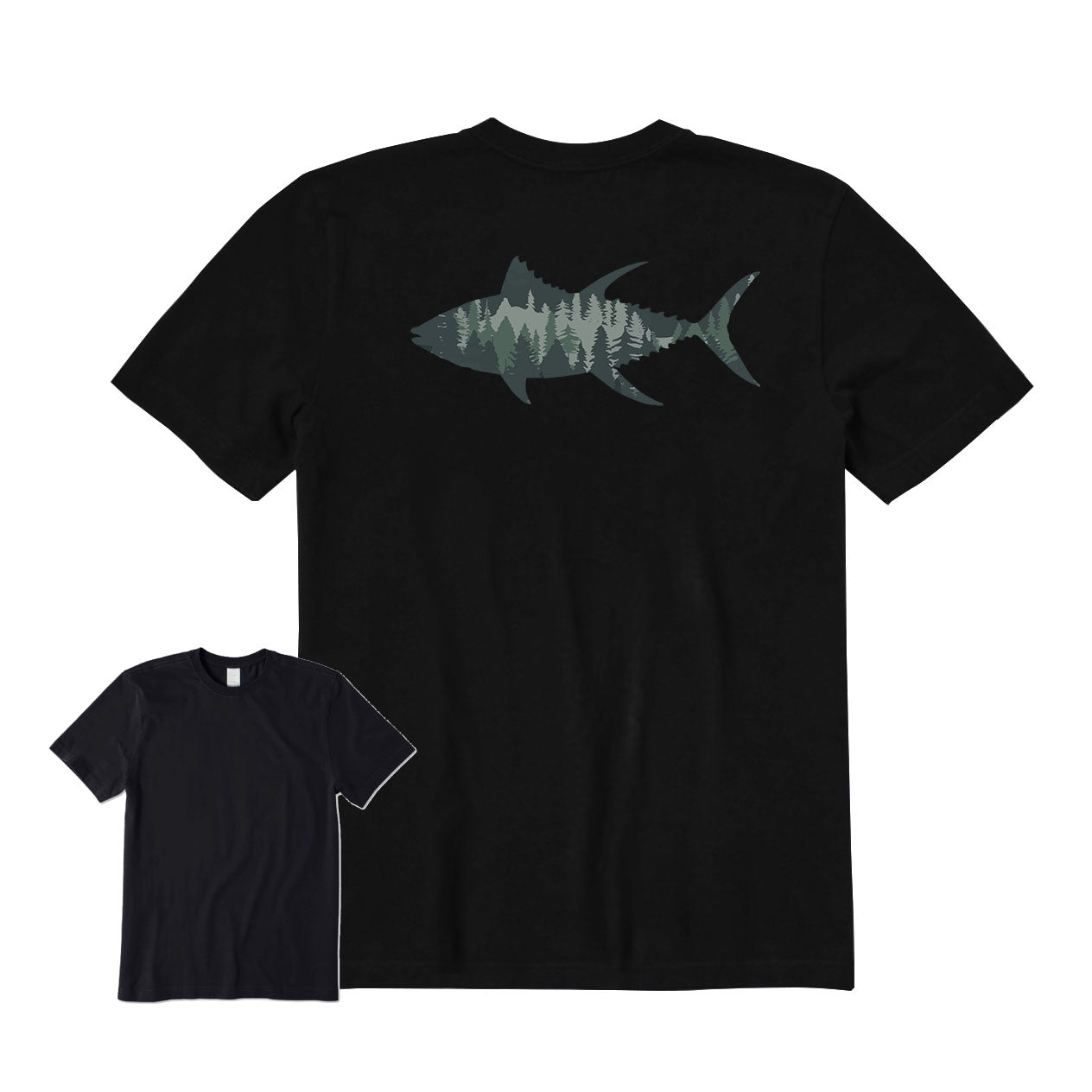 FISH LANDSCAPE Back Graphic T-Shirt