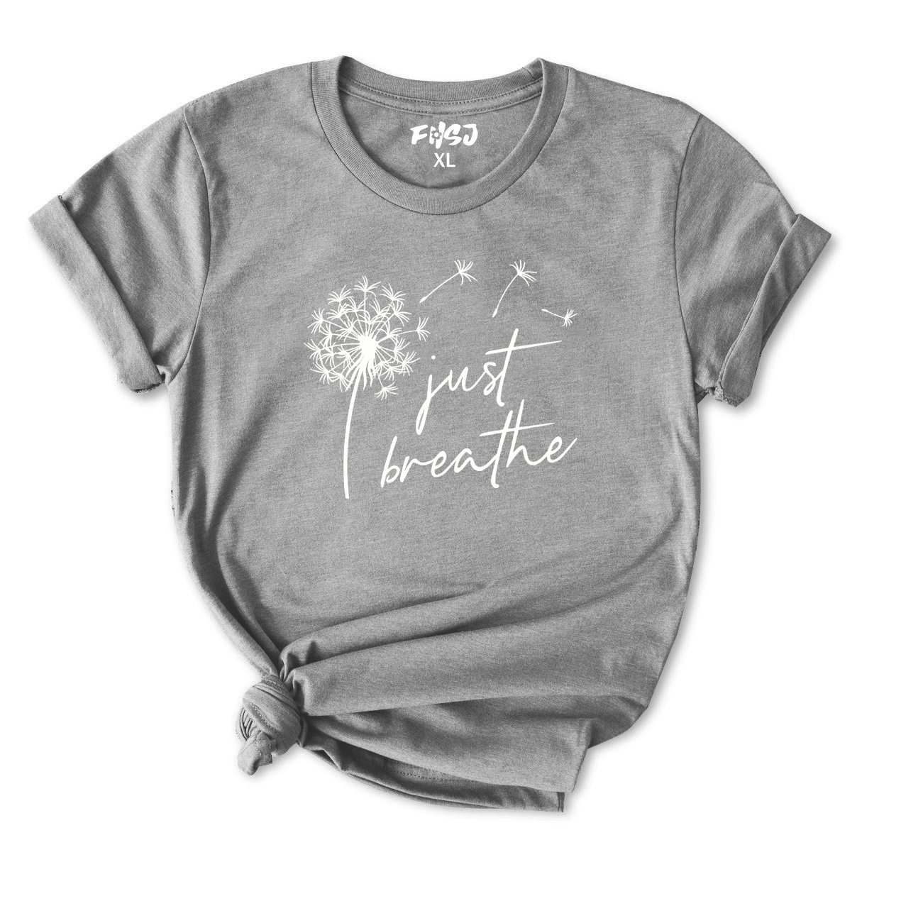 Just Breathe Dandelion Yoga T-Shirt for Women