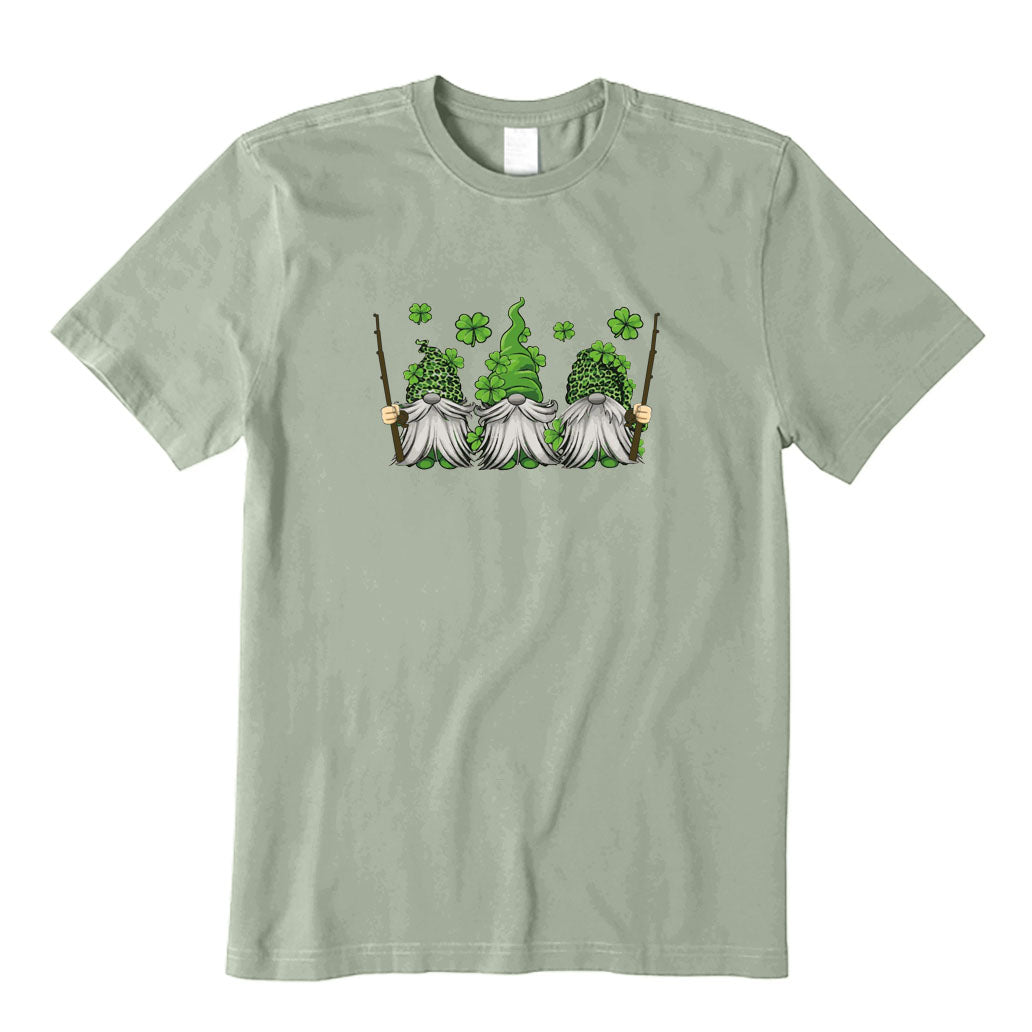 St Patrick's Day Gnomes Fishing T-Shirt