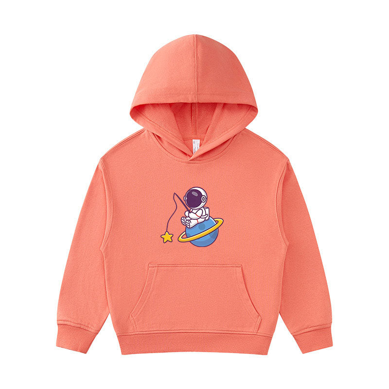 Astronaut Fishing in The Sea of stars Kid's Hoodie