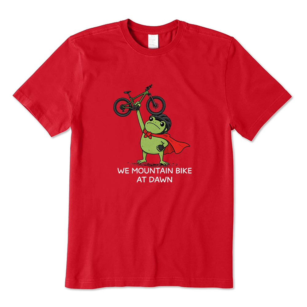 We Mountain Bike At Dawn Frog T-shirt