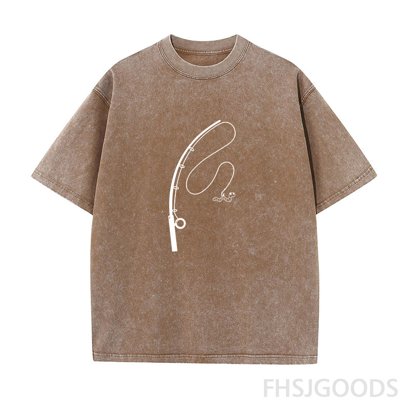 Fishing Unisex Distressed T-Shirt