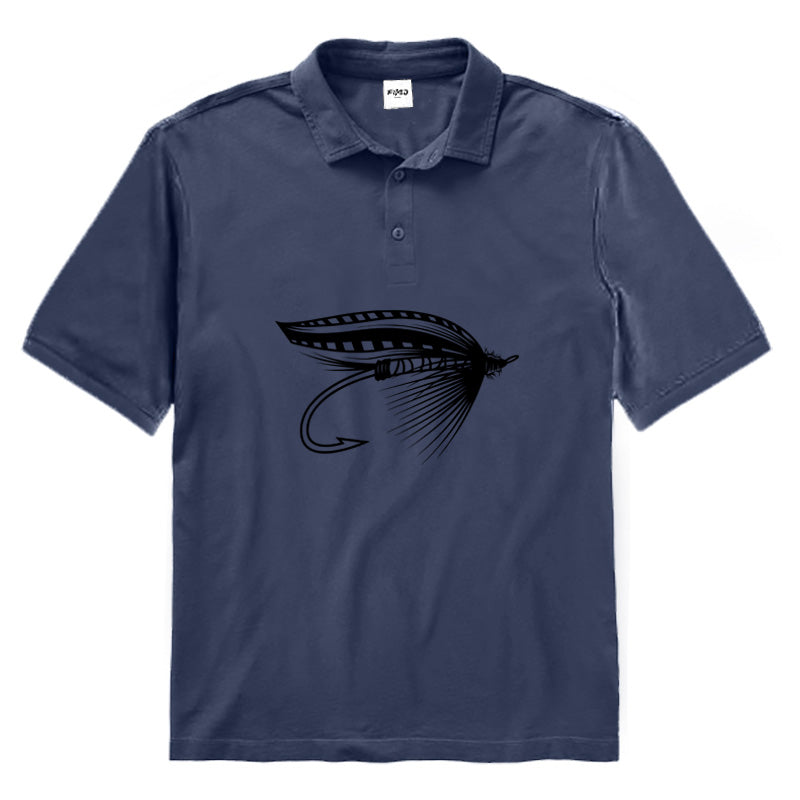 Fly Fishing Dry Fly Polo Shirt