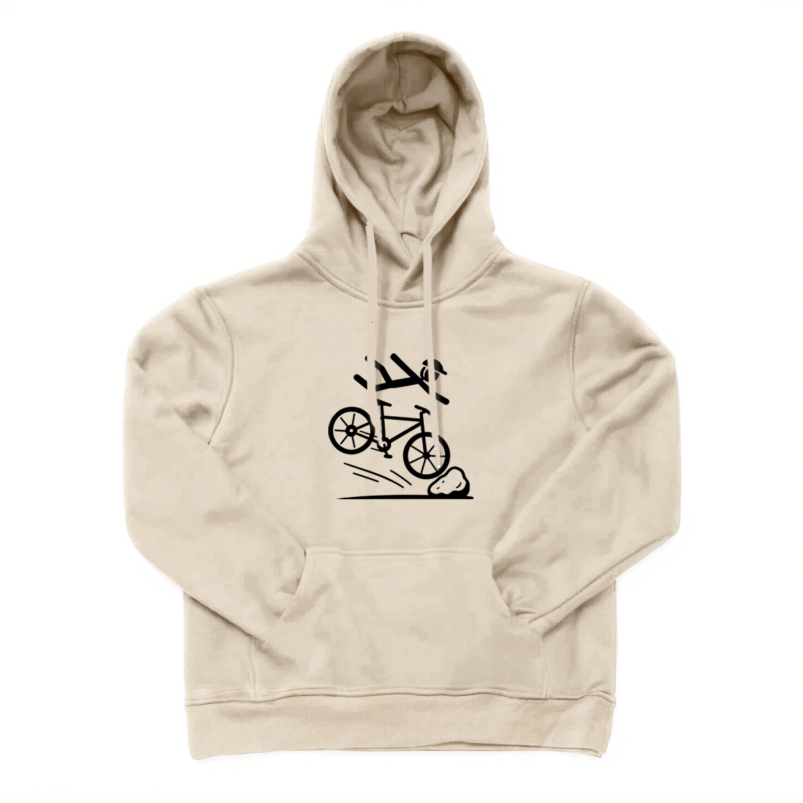 Mountain Bike Crash Cycling Hoodie