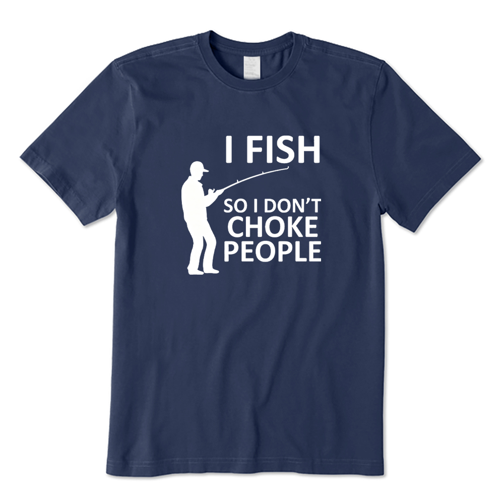 Retro I Fish So I Don't Choke People T-shirt
