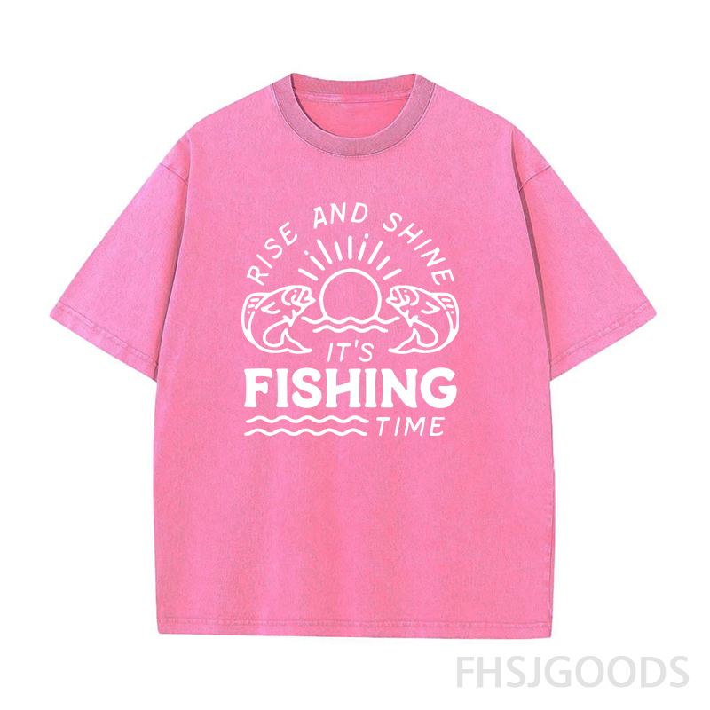 It's Fishing Time Unisex Distressed T-Shirt
