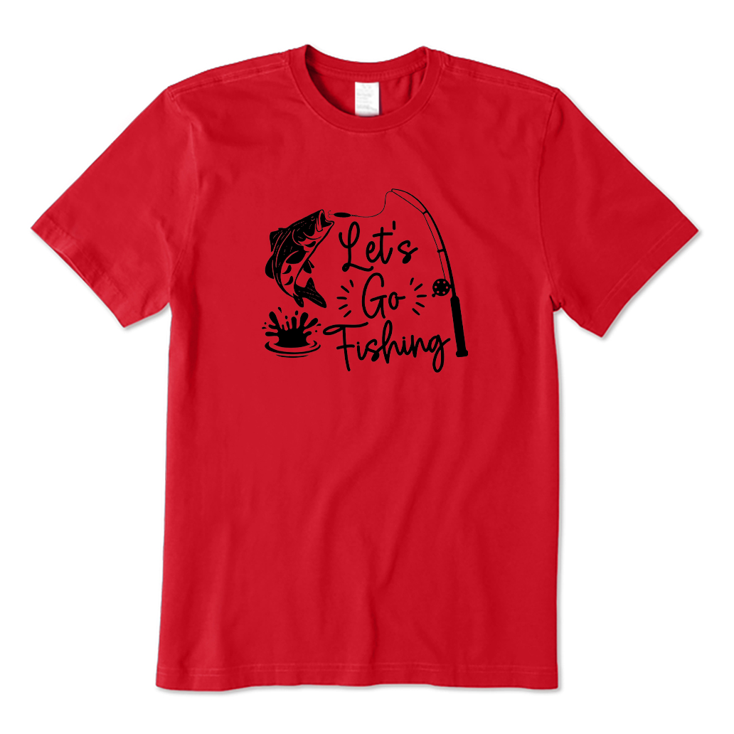 Retro Let's Go Fishing T-shirt