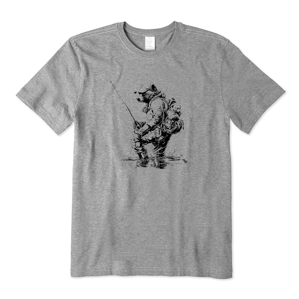 Papa Bear Fishing T-Shirt
