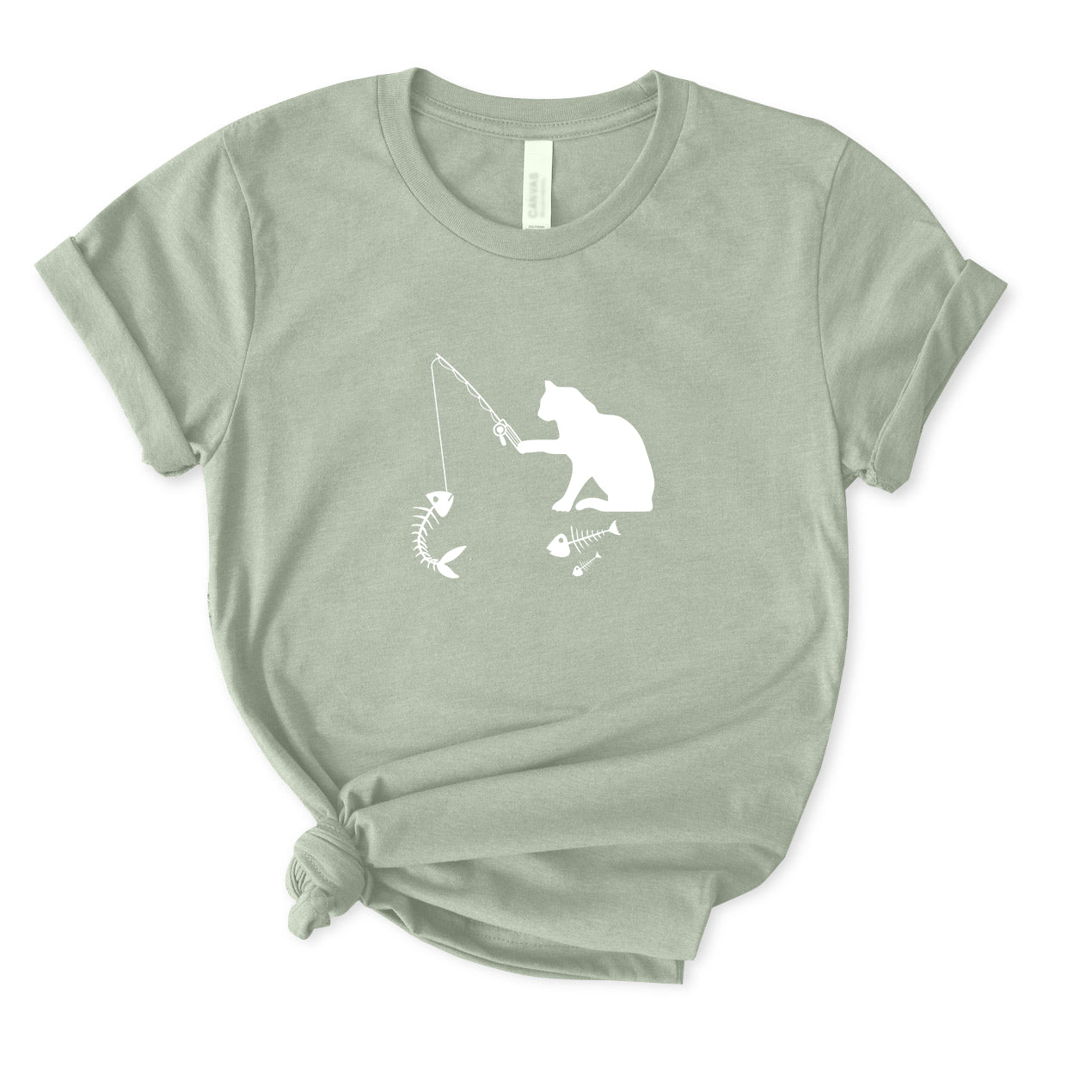 Cat Fishing T-Shirt for women