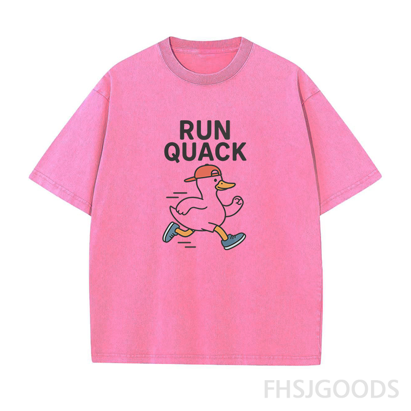 Silly Goose Running Unisex Distressed T-Shirt