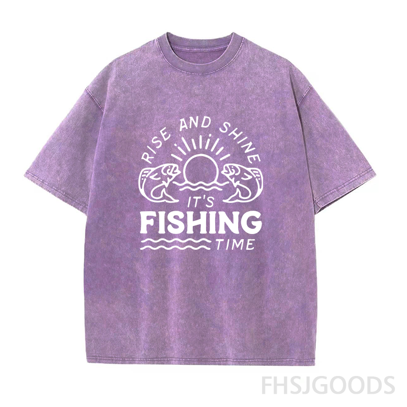 It's Fishing Time Unisex Distressed T-Shirt
