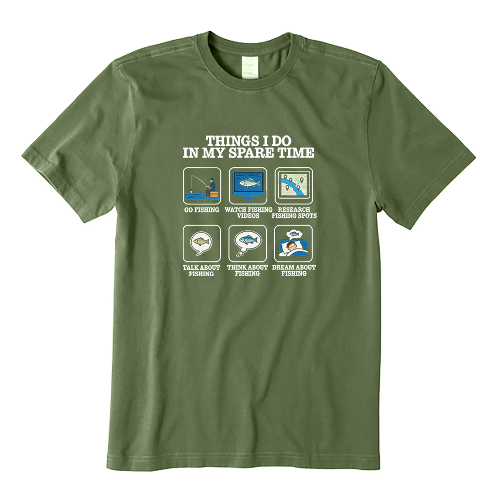 Things I do in my spare time Funny Fishing Lover T-shirt
