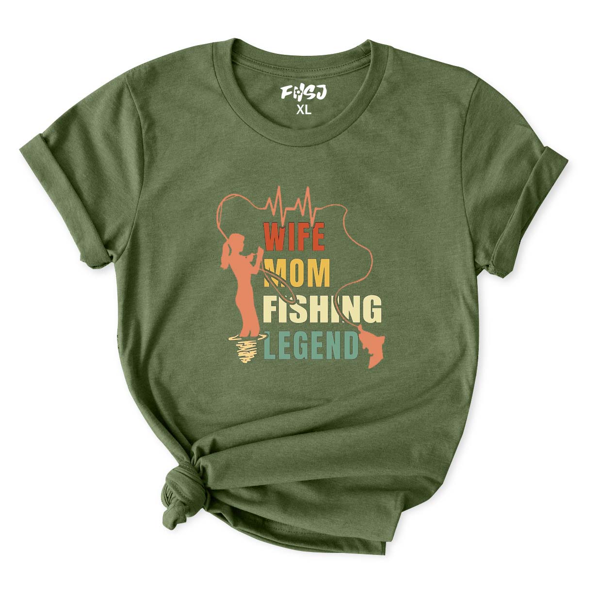 Wife Mom and Fishing Legend T-Shirt for Women