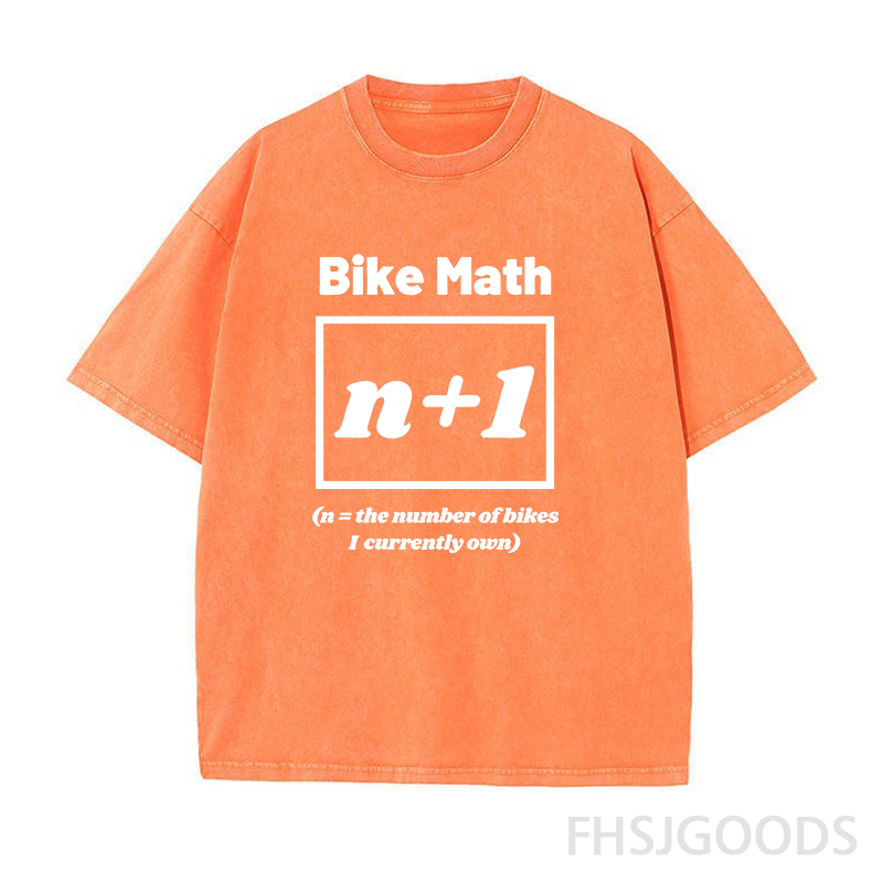 Bike Math Unisex Distressed T-Shirt