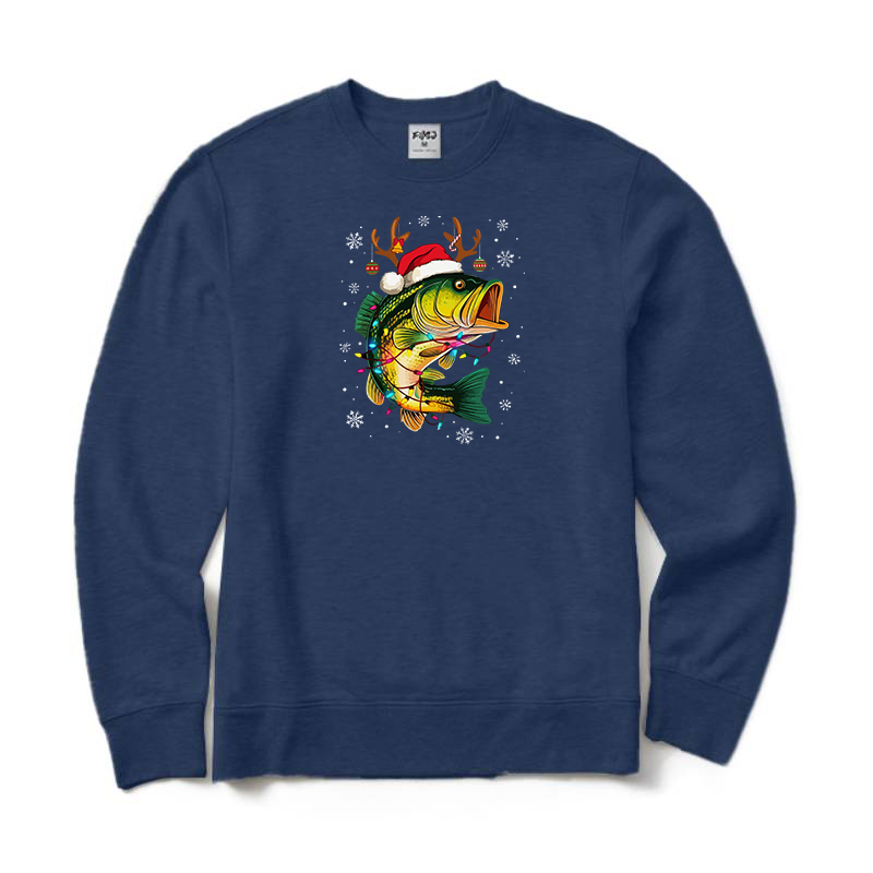 Merry Fishmas Crewneck Sweatshirt