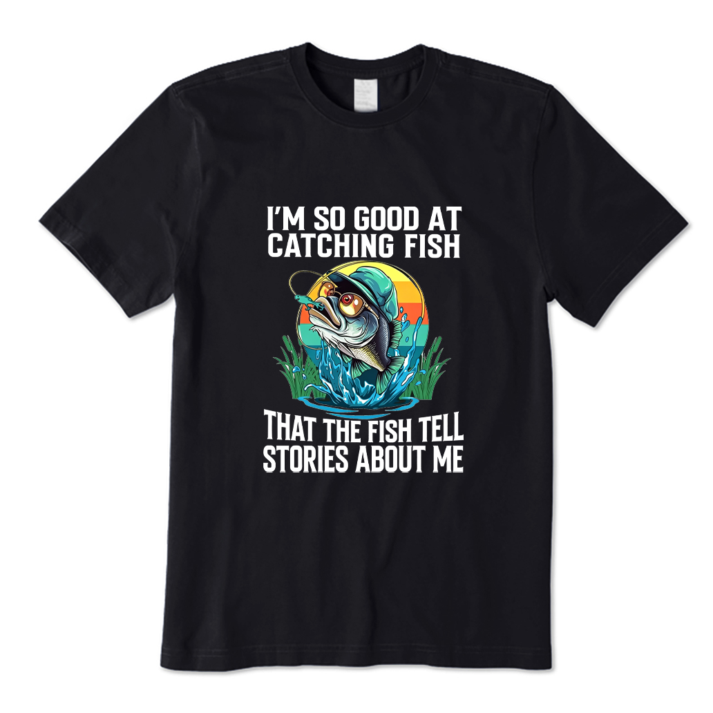 Funny Retro Sunset Bass Fishing T-shirt