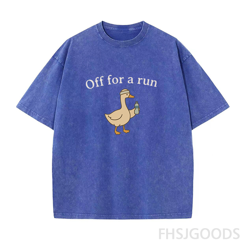 Off for A Run Unisex Distressed T-Shirt