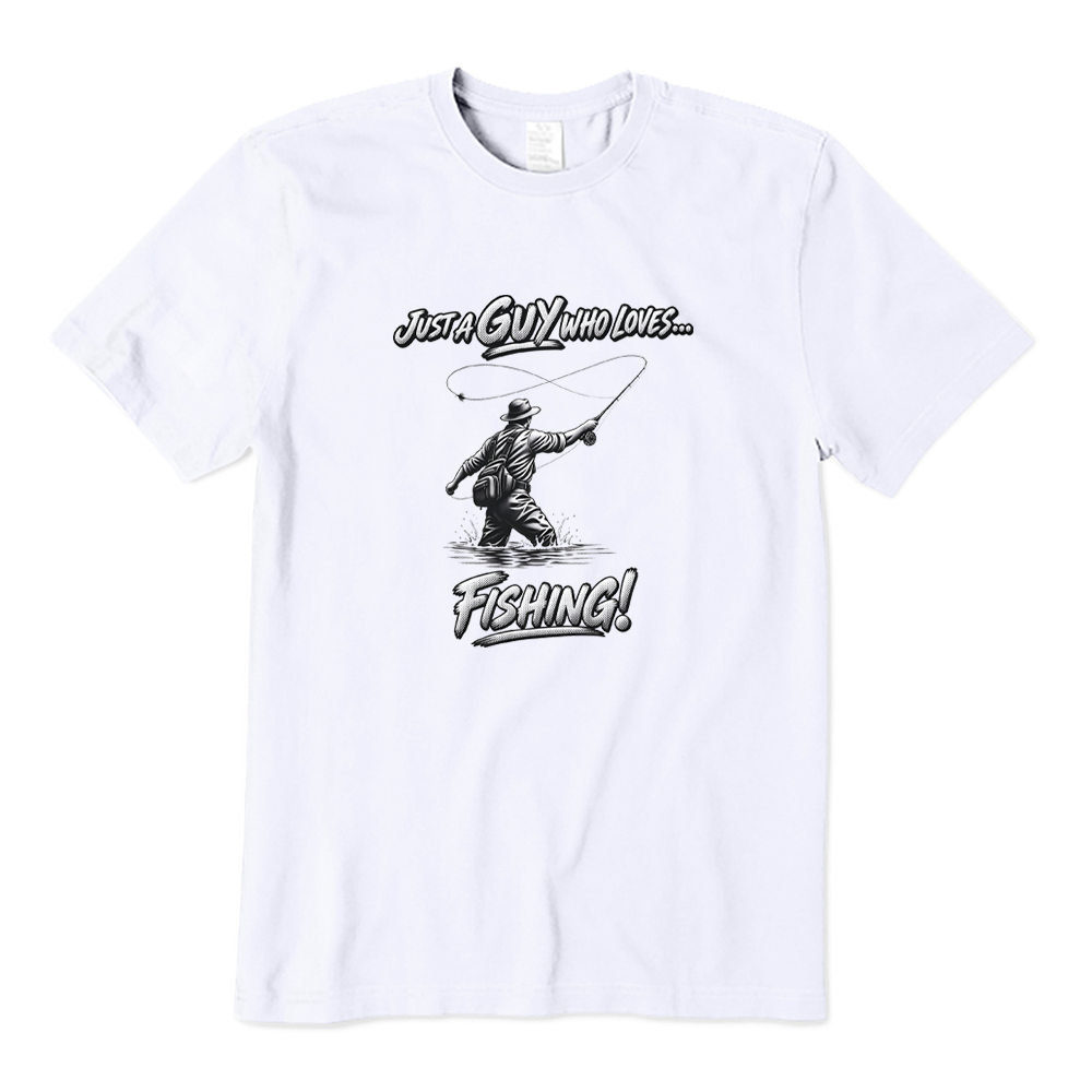 Just A Guy Who Loves Fishing Graphic T-Shirt