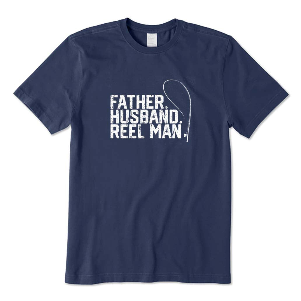 Father Husband Reel Man T-Shirt