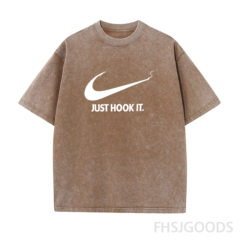 Just Hook It Fishing Unisex Distressed T-Shirt