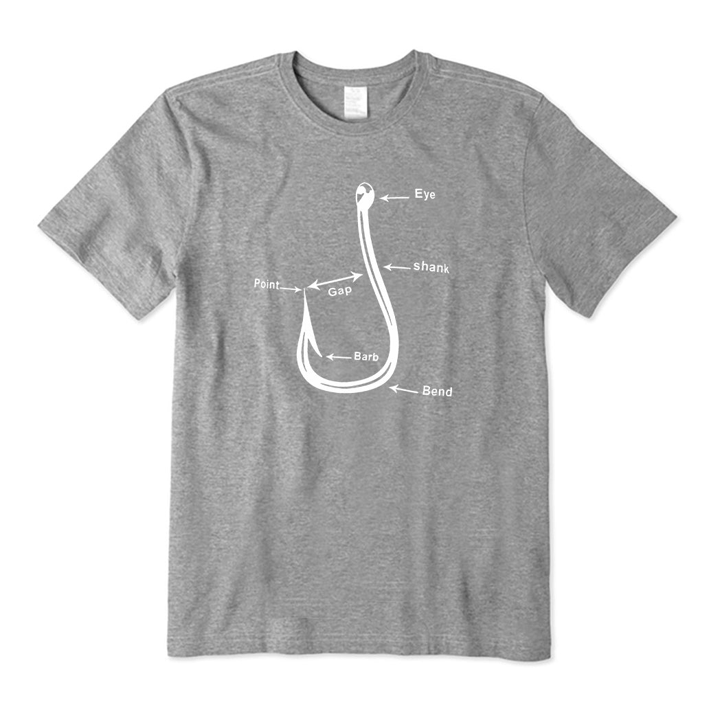 Anatomy of fishing hook T-Shirt