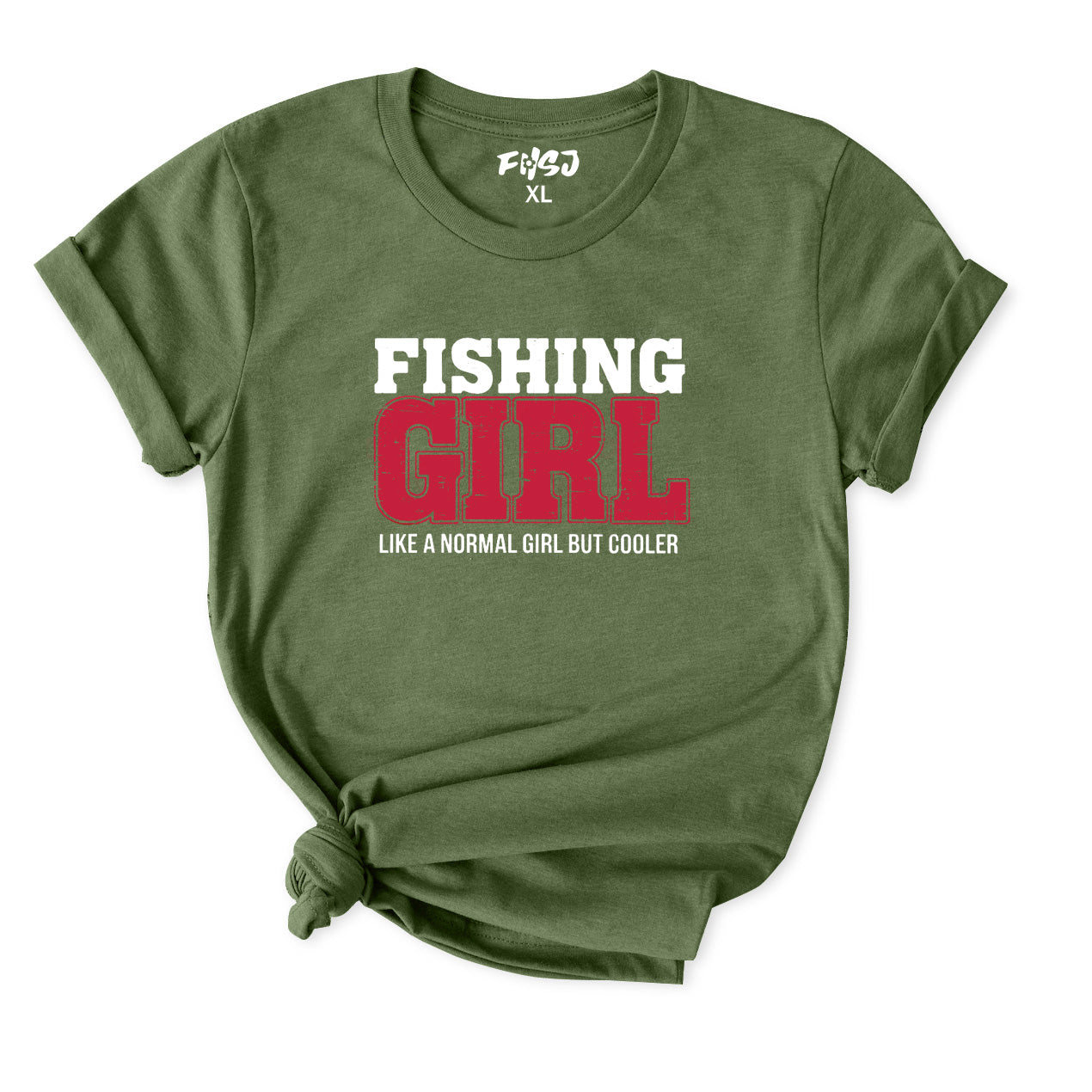 Fishing Girl Like A Normal Girl T-Shirt for Women