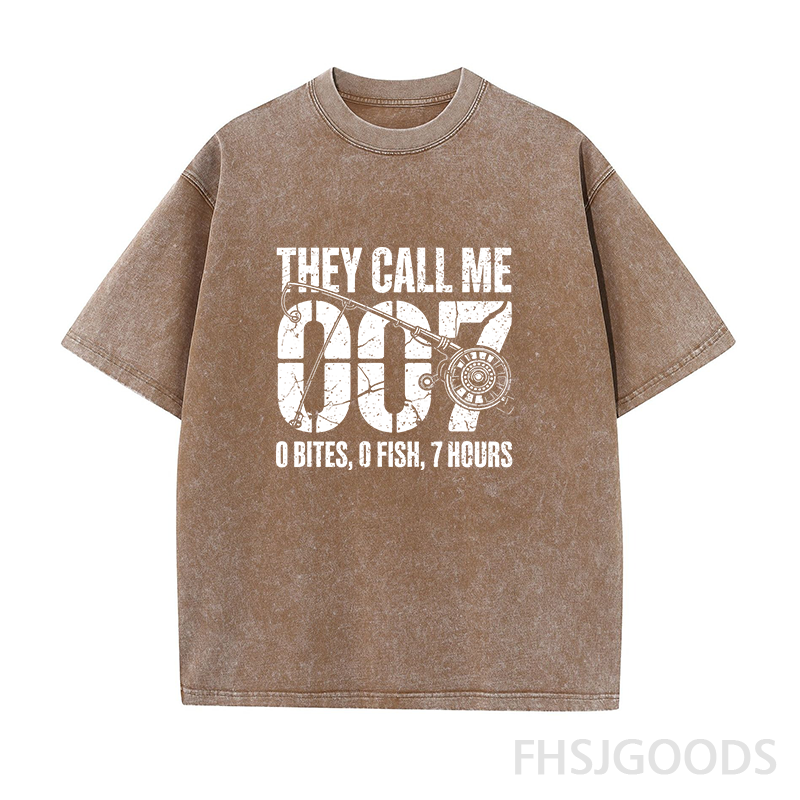 Funny Fishing 007 Unisex Distressed T-Shirt
