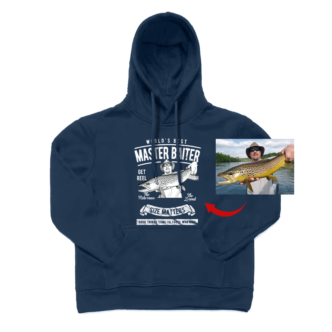 Personalized World's Best Master Baiter Hoodie