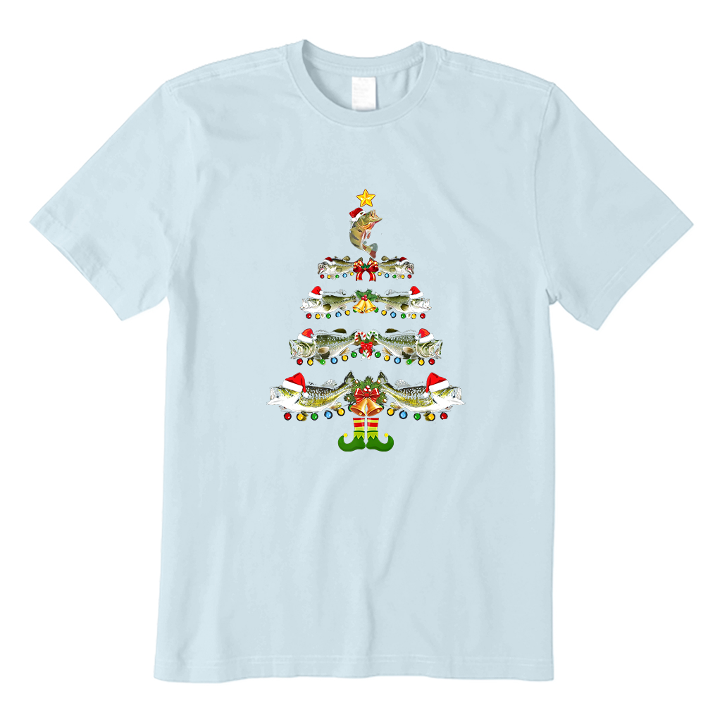 CHRISTMAS TREE MERRY FISHMAS T-Shirt