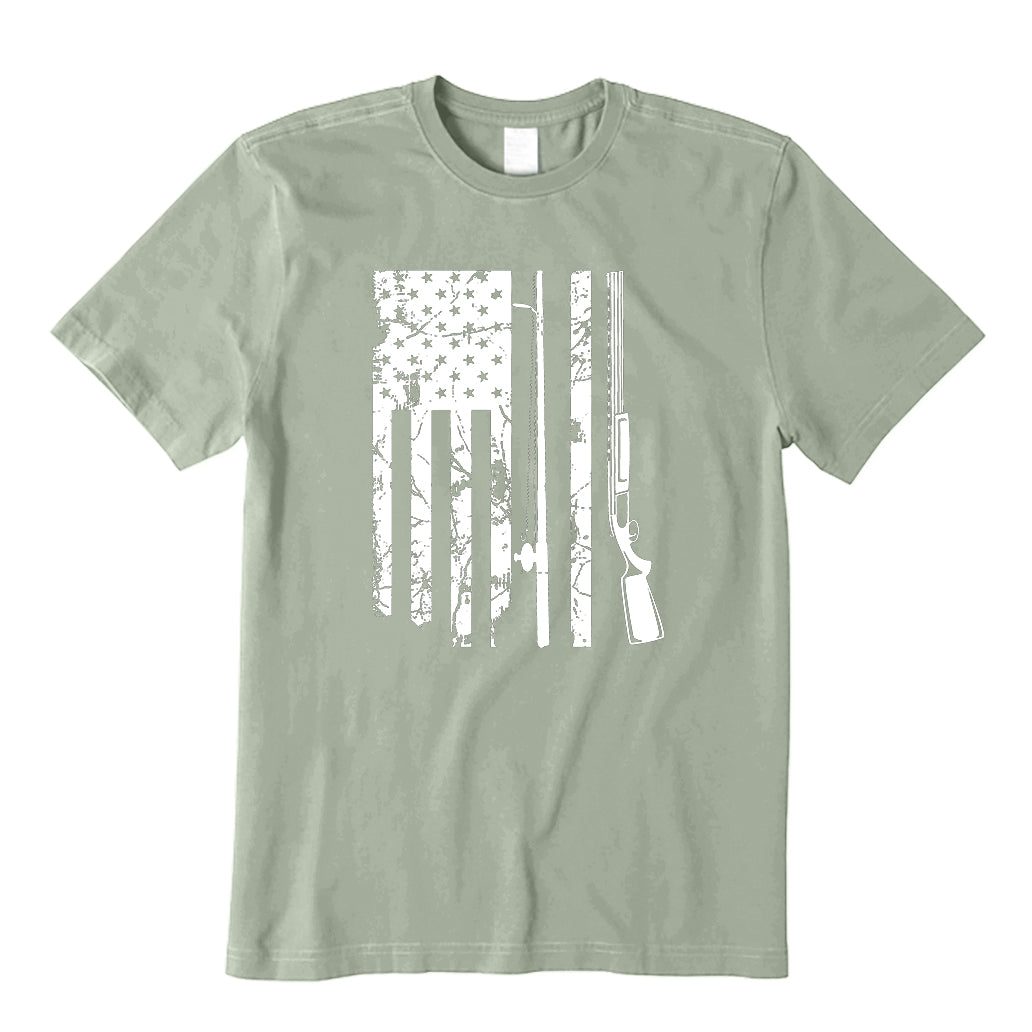 American fishing rod flag T-Shirt