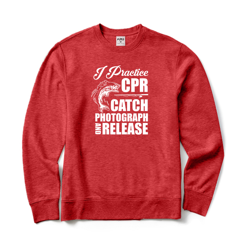 I Practise CPR Catch Photograph and Release Sweatshirt