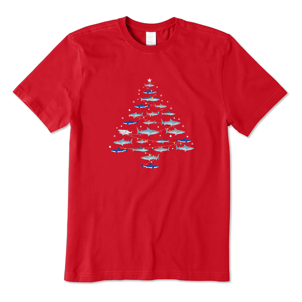Christmas Shark Tree T-Shirt
