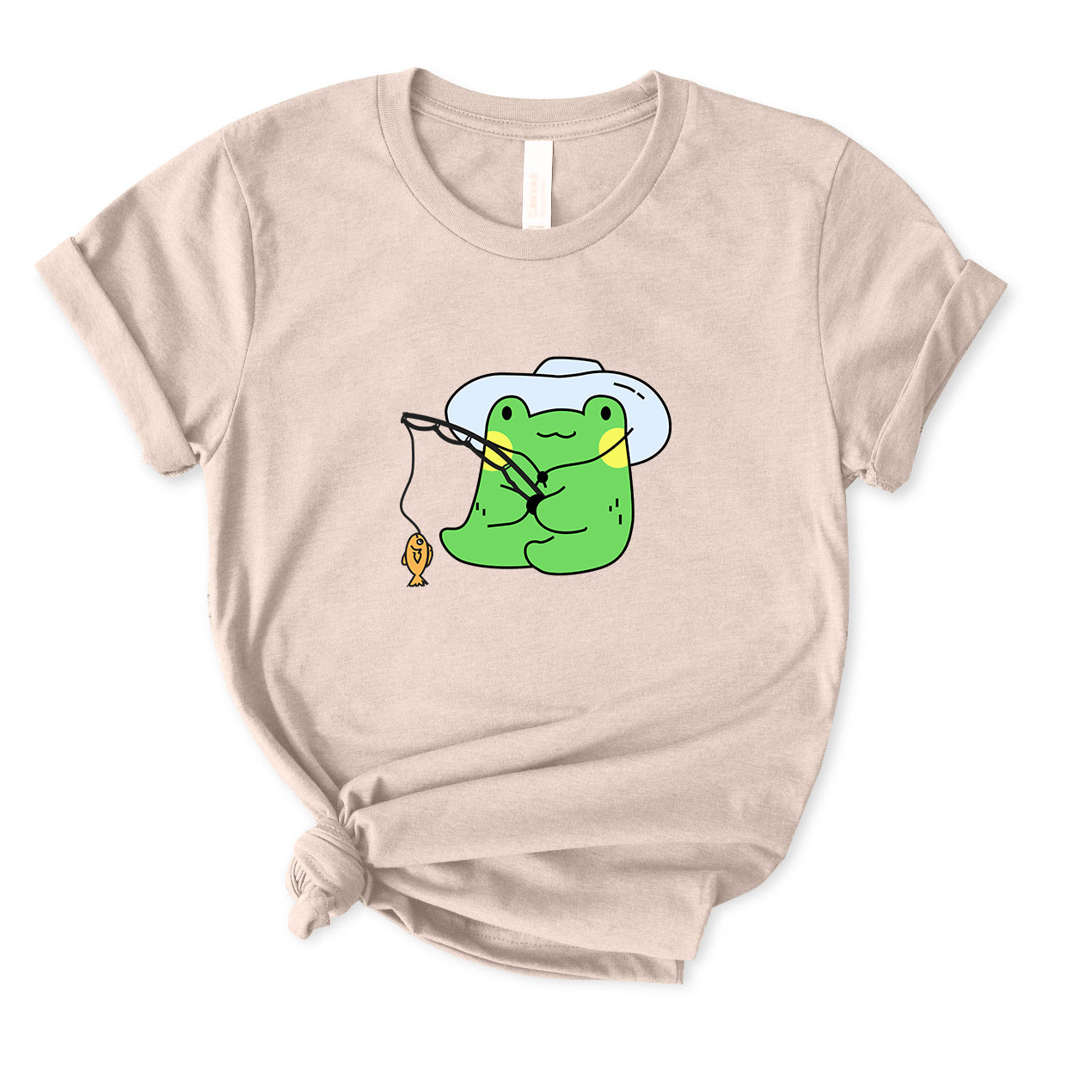 Frog Fishing T-Shirt for women